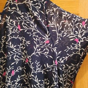 Blue and White Blouse